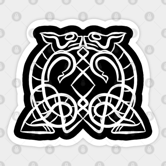 Celtic Dog Sticker by Nene_Bee